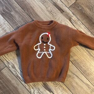 Gingerbread Christmas sweater!